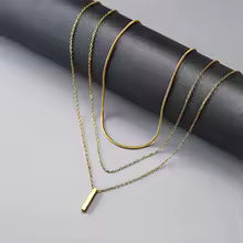 Collier superposé en acier inoxydable