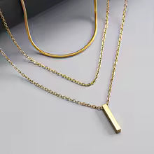 Collier superposé en acier inoxydable