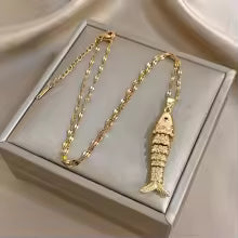 Collier Poisson Doré